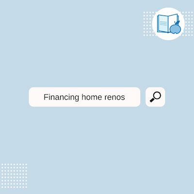 instagram image on financing home renos