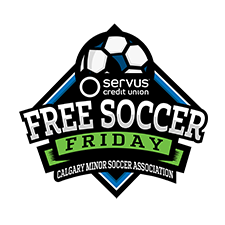Free soccer friday logo with Servus logo and soccer ball in the centre