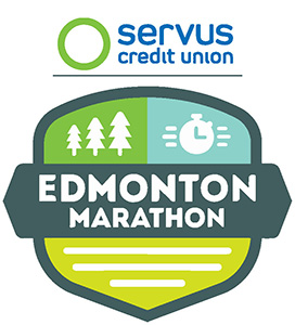 Servus Credit Union Edmonton Marathon logo