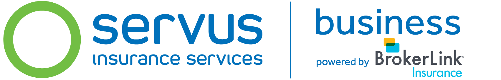 Servus Insurance Service and BrokerLink co-branded logo