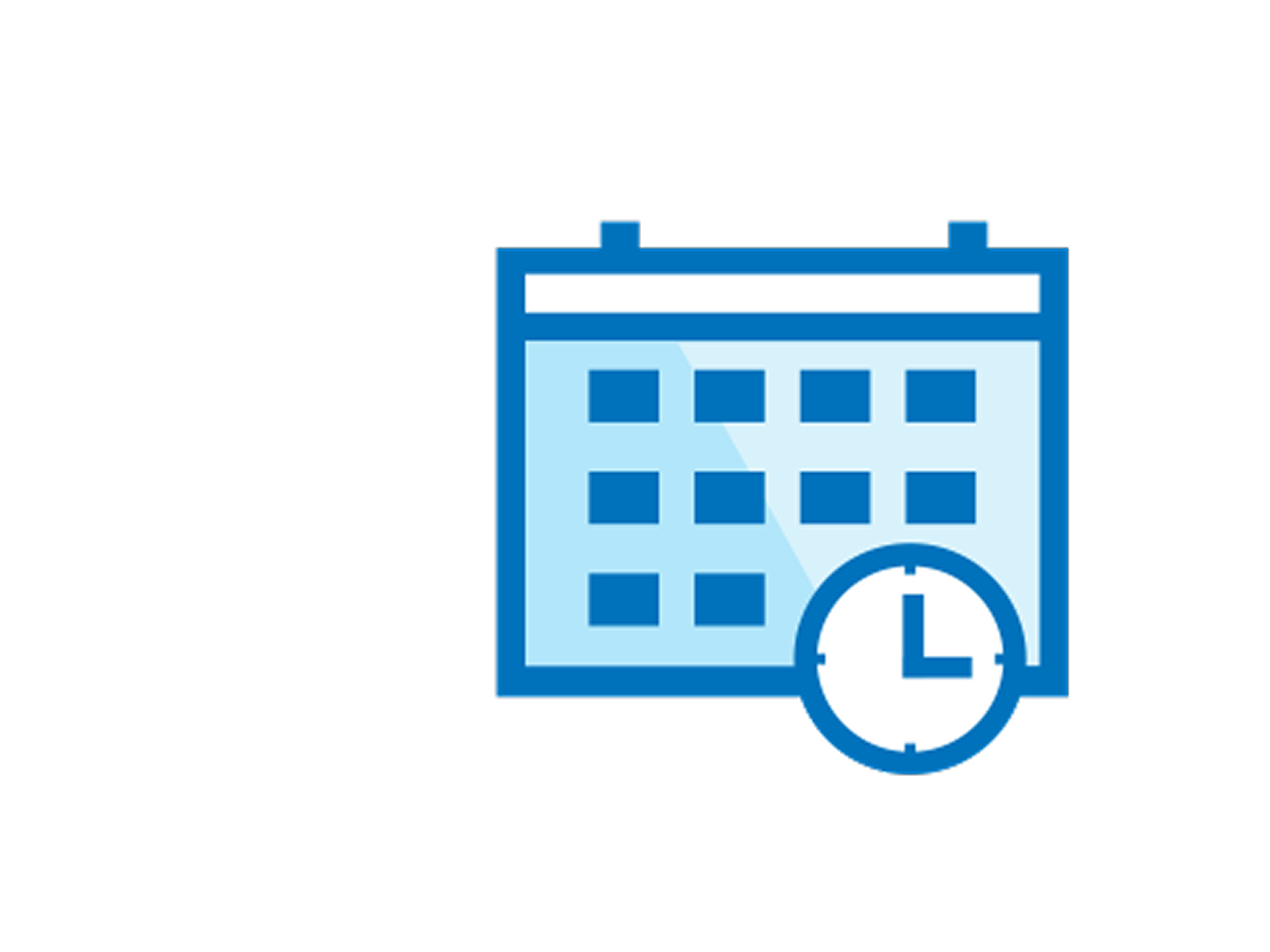 Graphic portraying appointment calendar