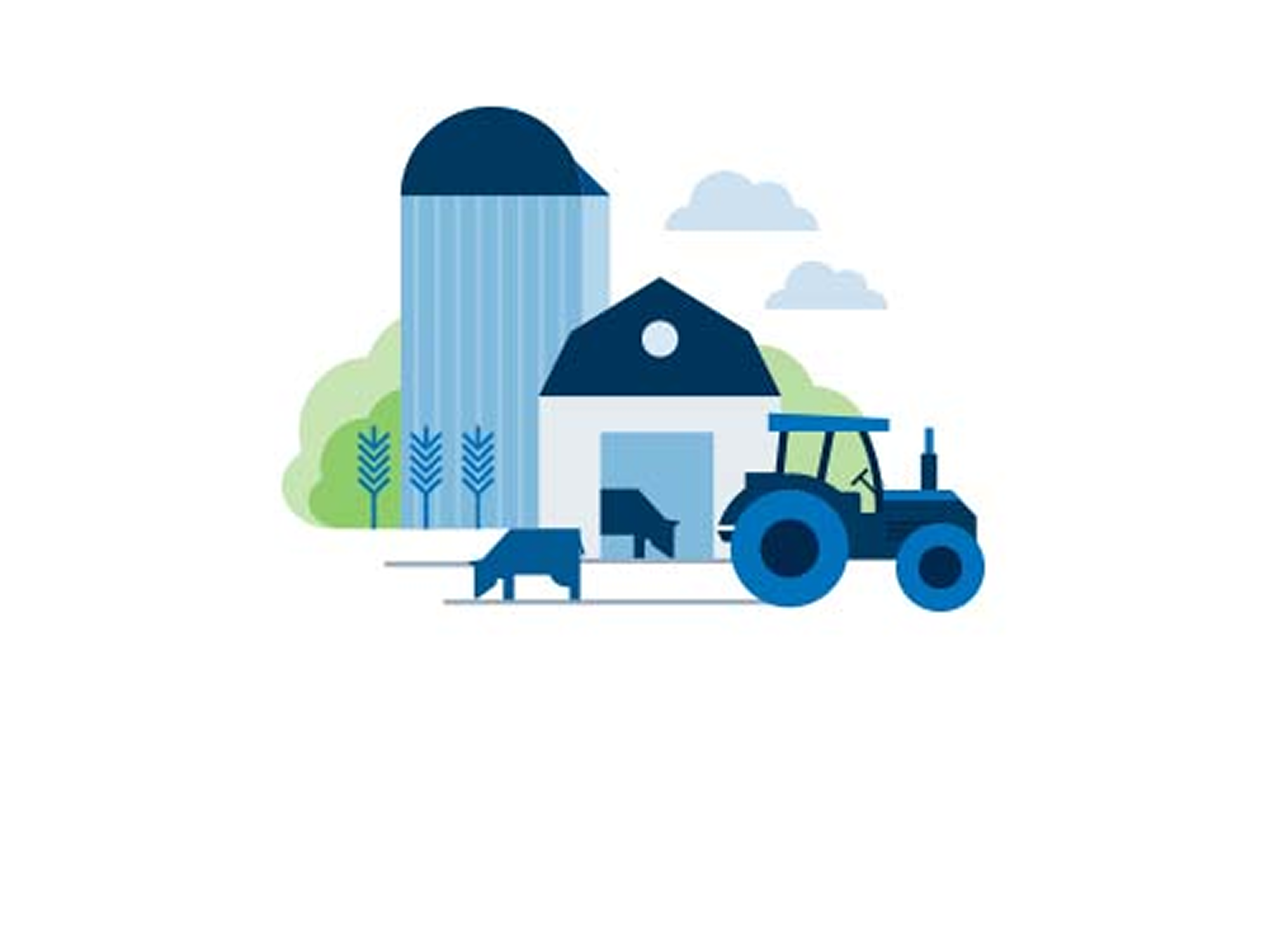 Graphic portraying agricultural business