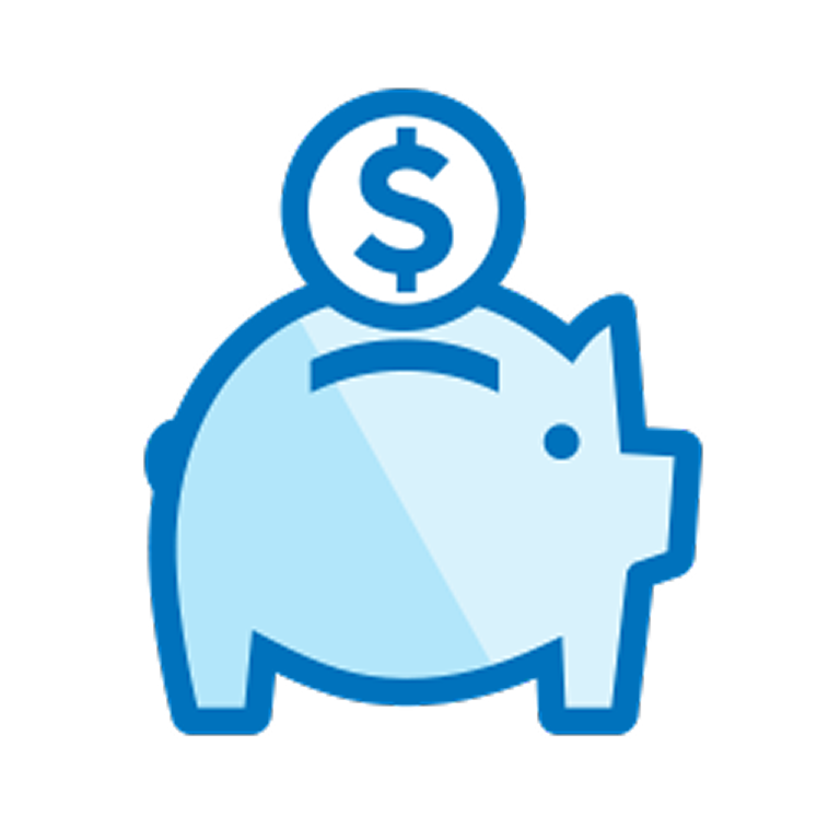 Graphic portraying a piggy bank